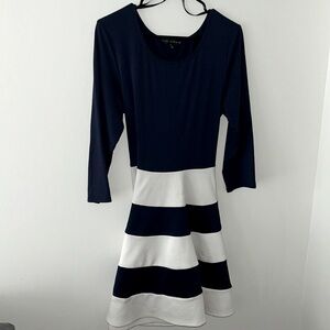 Long sleeve A-line dress